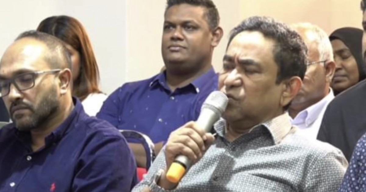 Riyaasee Inthihaabu Boycott Kuran Vidhaalhuvi Keehvekan Yaameen Kiyaadhehvaifi