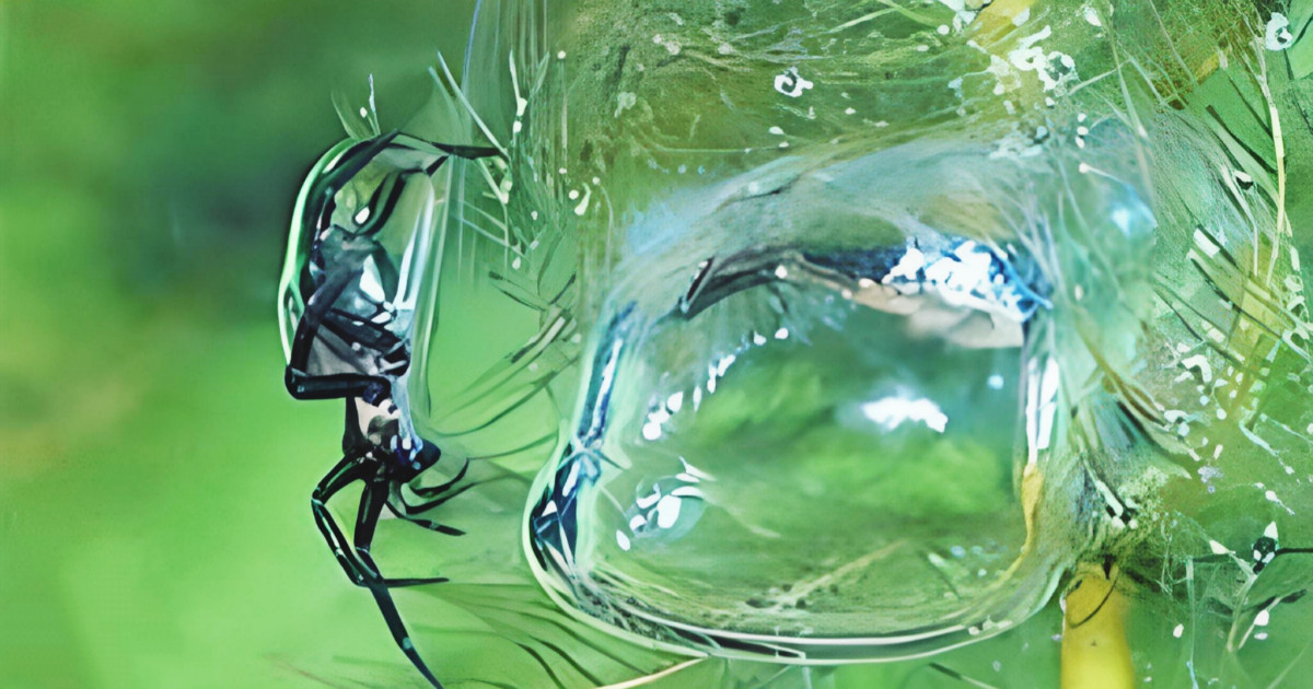 The scuba diving spider ge vaahaka adu ahaalin tho ?