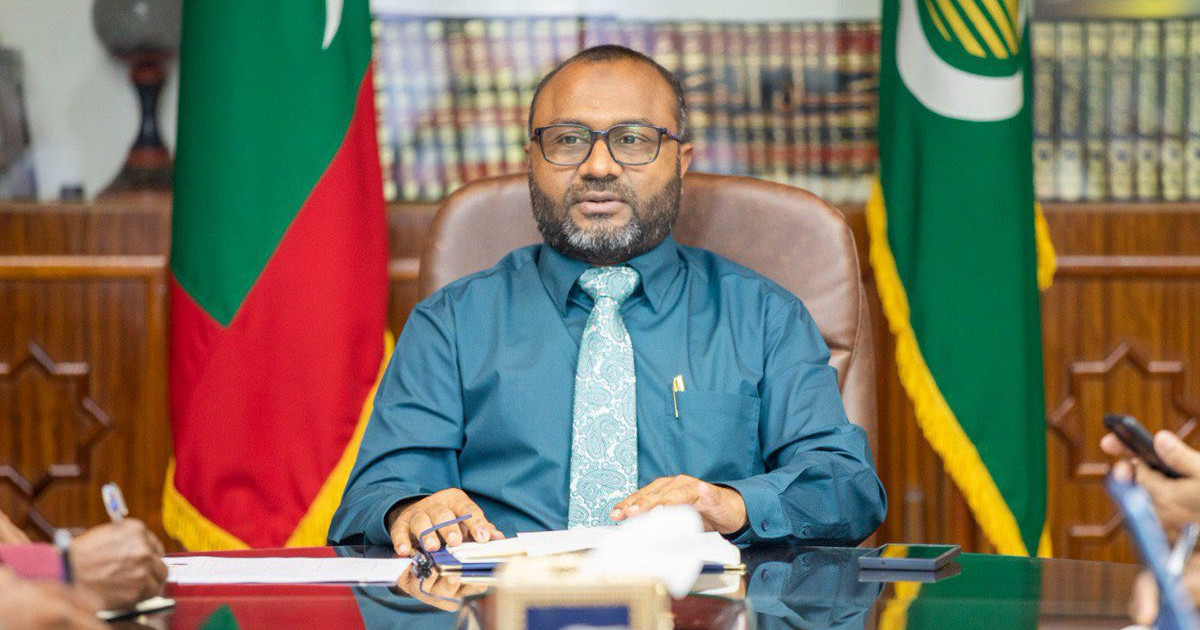 Islamic minister shaheem ah maruge inzaaru dhin mahsala eh Balan fashaifi