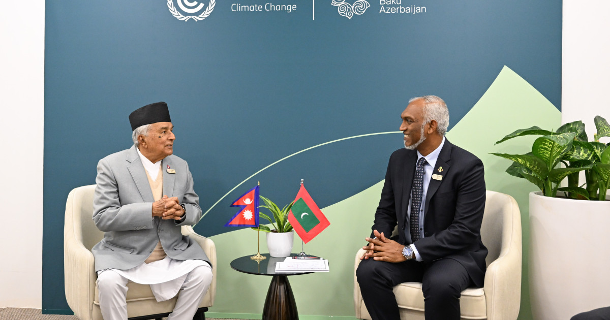 Raees muizzu Nepal ge raees aa bahdhalu kurahvaifi