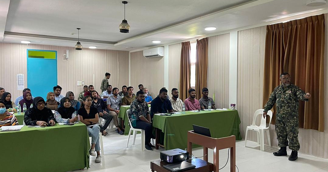 MNDF in K. Guraidhoo gai first aid programme eh fashaifi